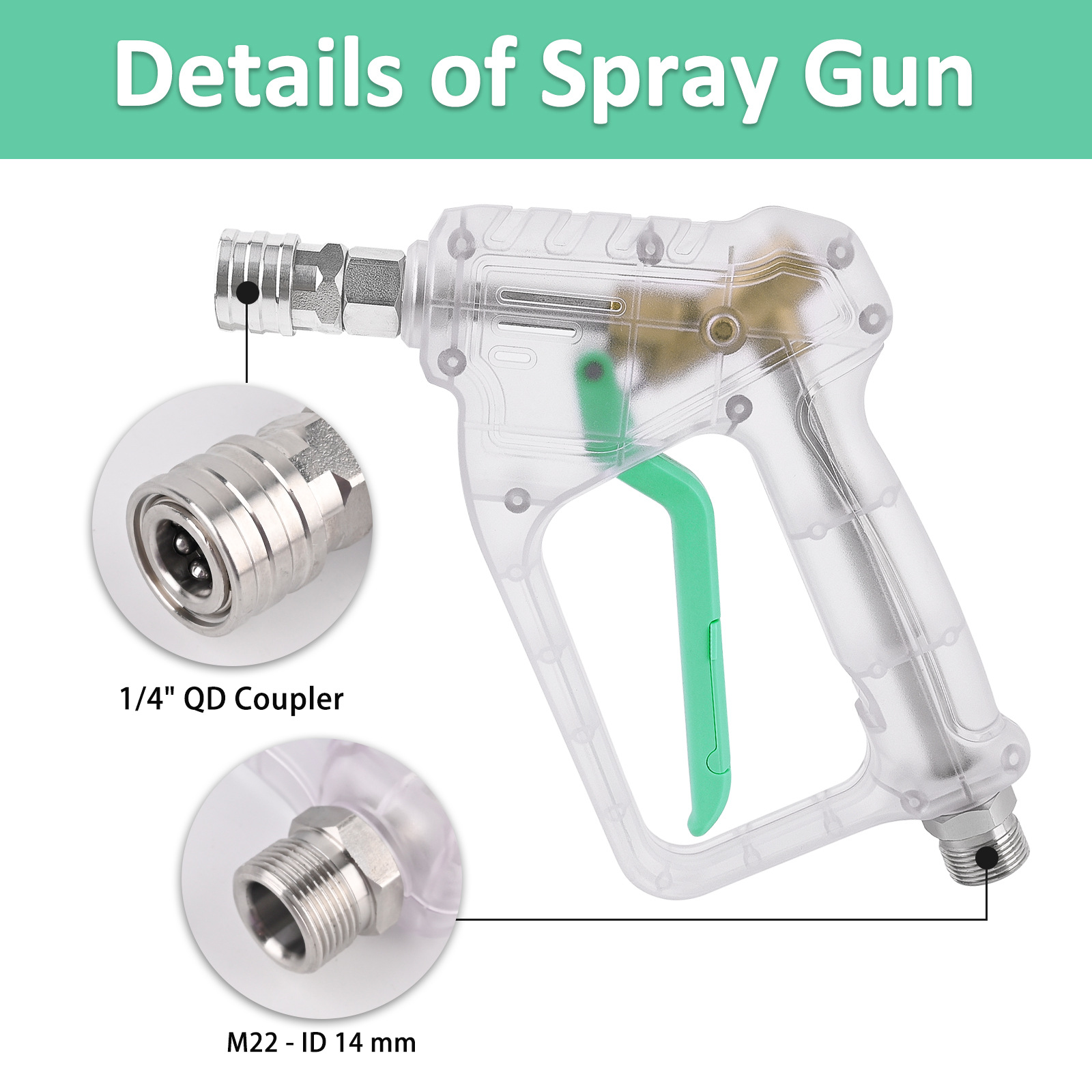 High Pressure Washer Gun with  - Pressure Washer Foam Gun recension och pris