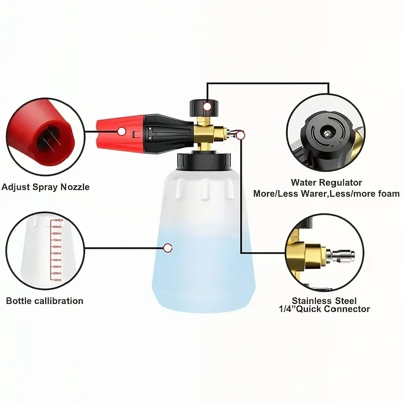 High Pressure PA Foam Cannon   - Pressure Washer Foam Gun recension och pris