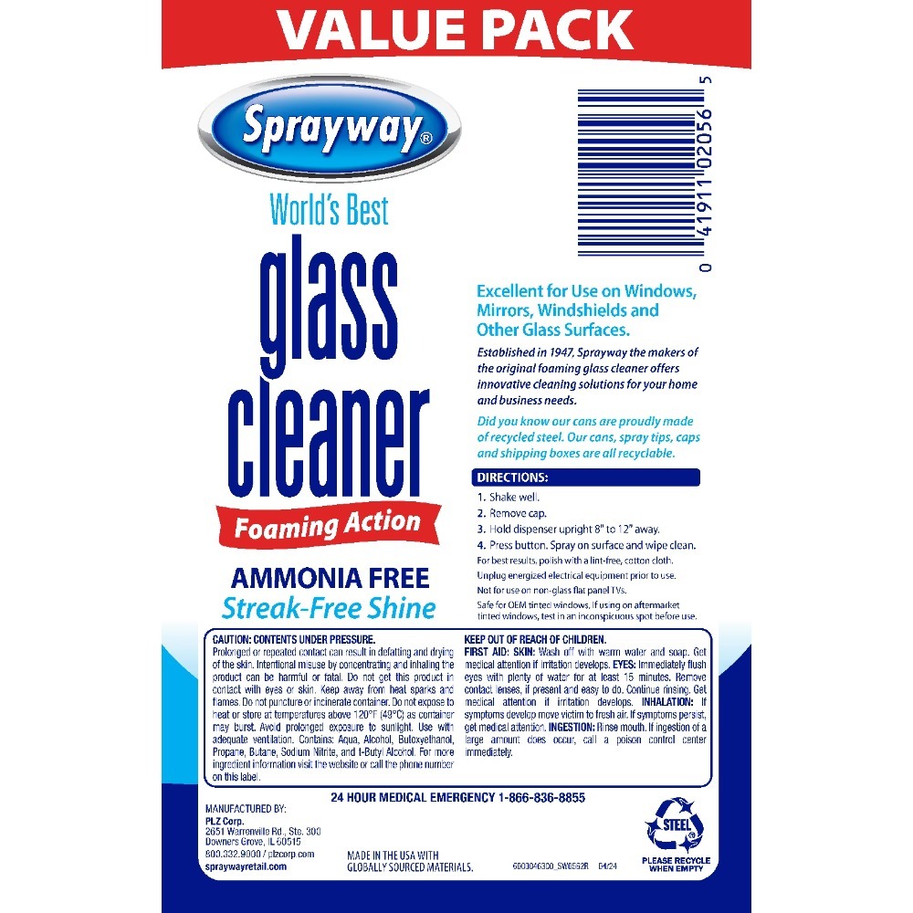 Glass Cleaner Foaming Aerosol  - Glass Cleaner Streak recension och pris