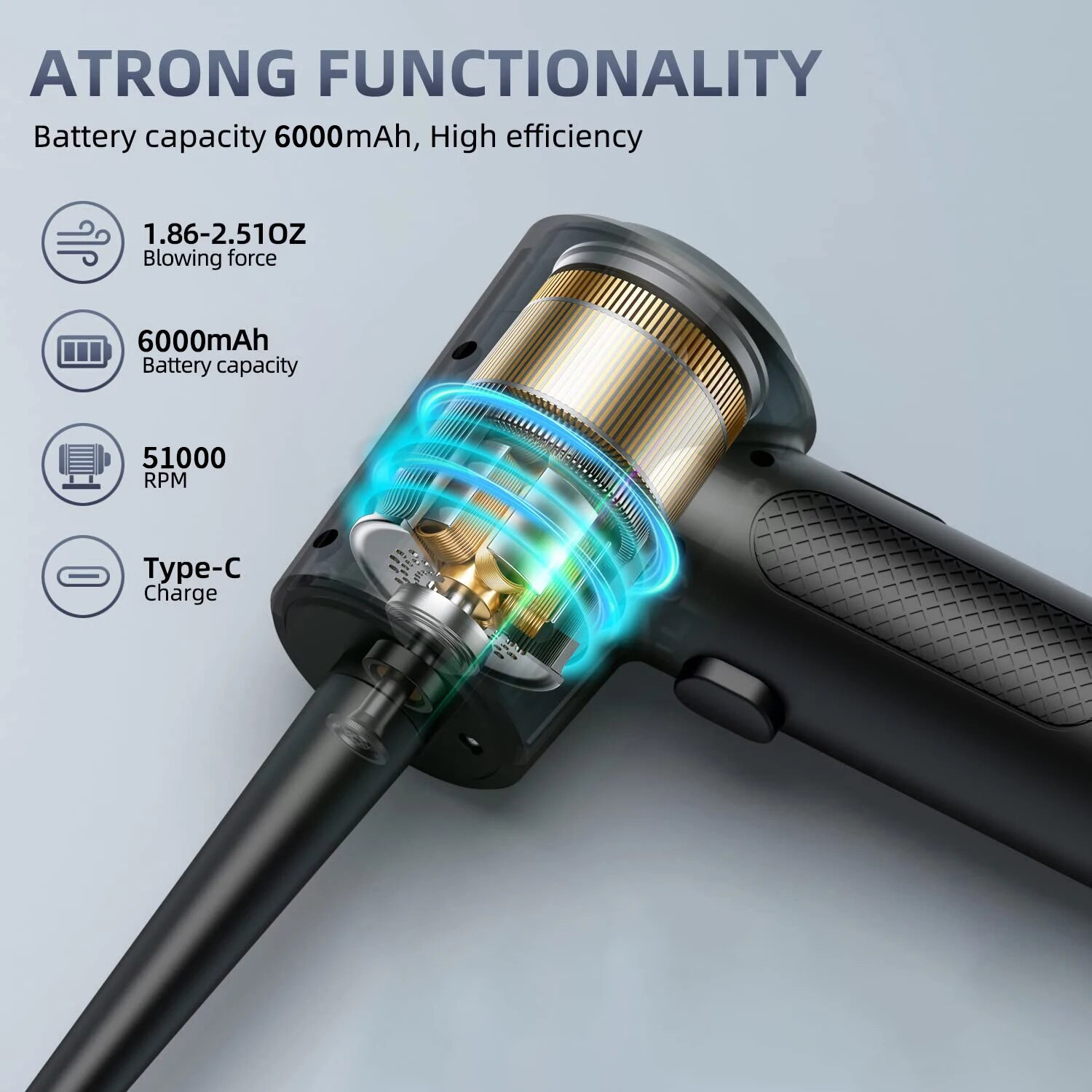 Compressed Air Duster Electric - Dryer Car Blower recension och pris