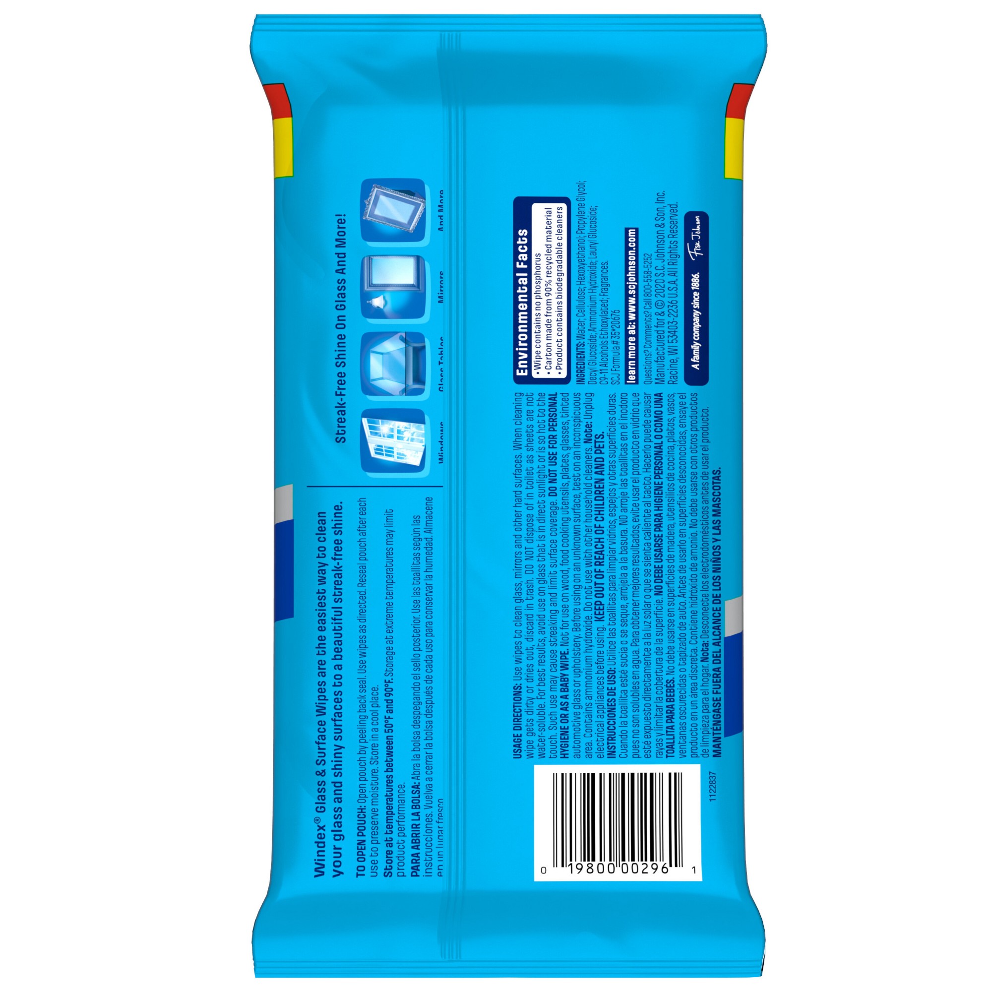 38ct Pre-Moistened Window And  - Glass Cleaner Streak recension och pris