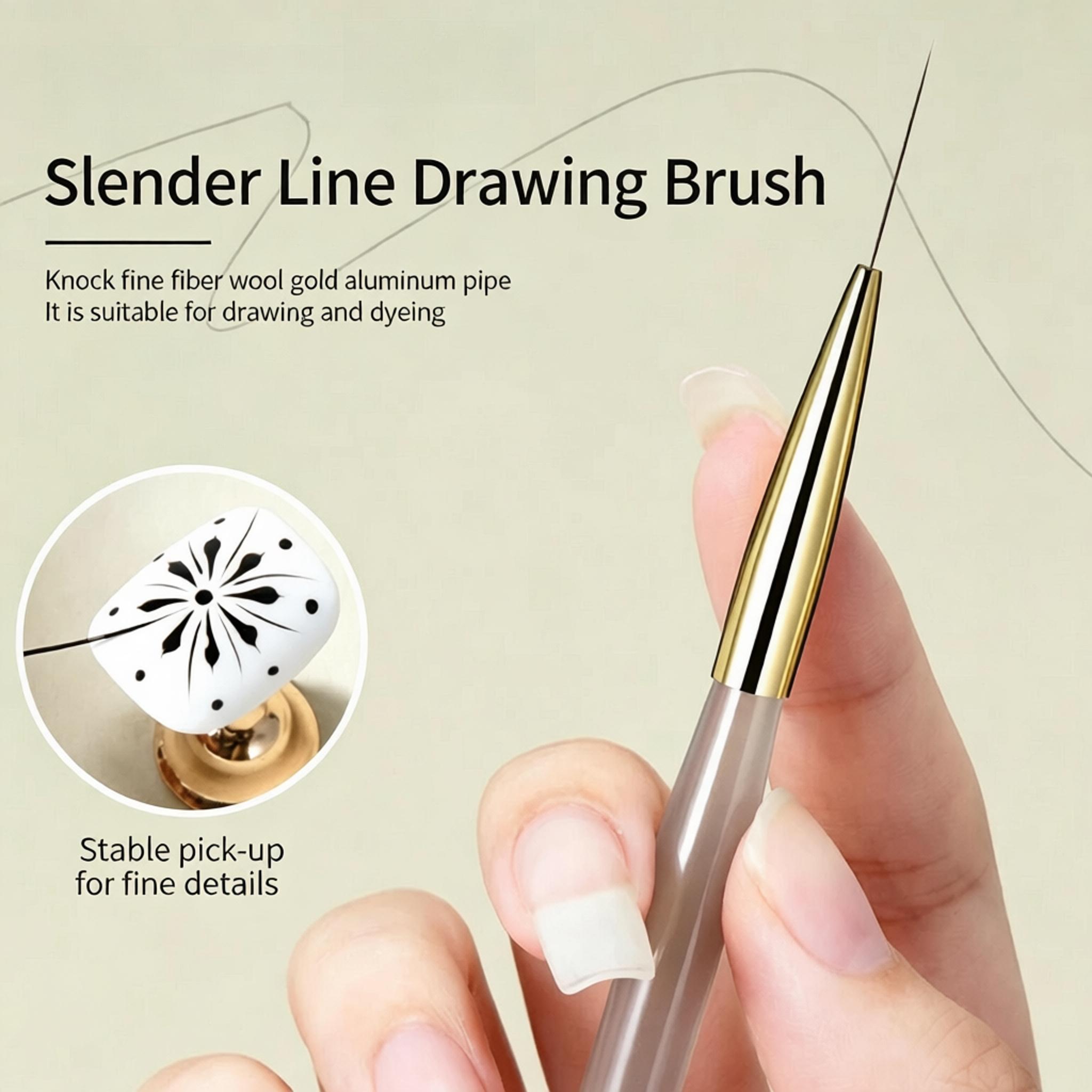 1/2/5Pcs Nail Art Liner Brush  - Detailing Brush Set recension och pris