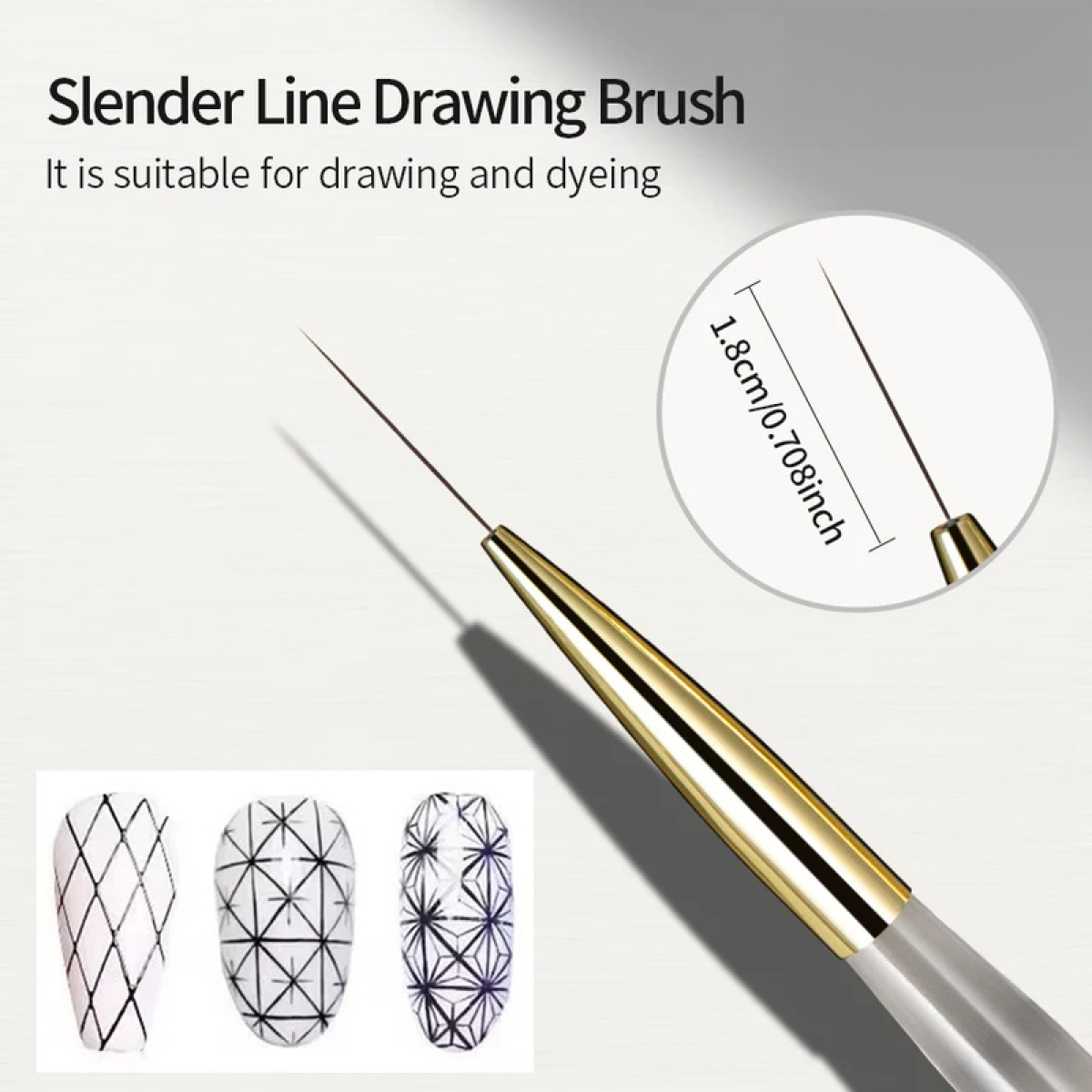 1/2/5Pcs Nail Art Liner Brush  - Detailing Brush Set recension och pris