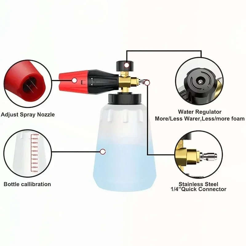 Adjustable High Pressure PA Sn - Pressure Washer Foam Gun recension och pris