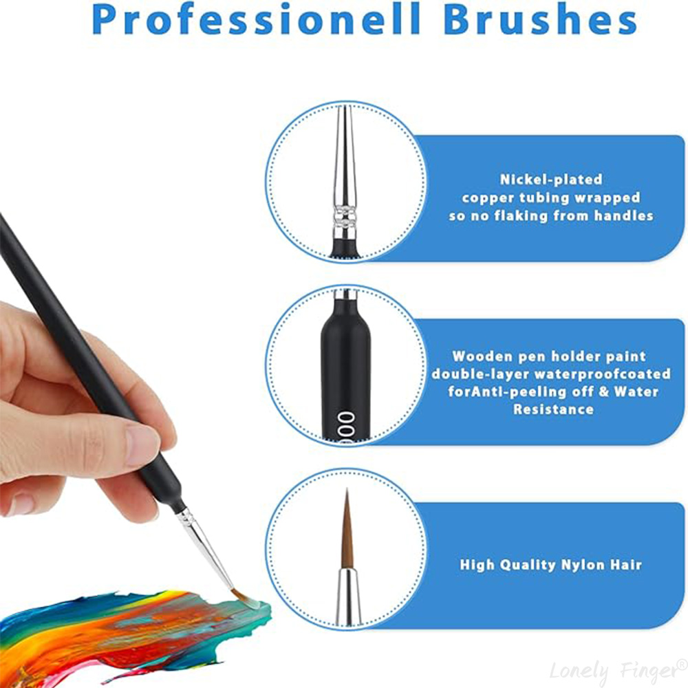 5/11Pcs Paint Brushes Set, Art - Detailing Brush Set recension och pris